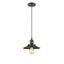 Elegant 8" Oil Rubbed Bronze Mini Pendant with Metal Shade