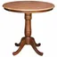 Mahogany Round Extendable Wood Counter Height Table