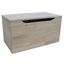 Unfinished Solid Wood Kids Toy Storage Bench 22"