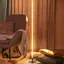 Iris 59.5" Black Matte Metal LED Floor Lamp