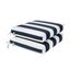 Navy and White Stripe All-Weather Outdoor Seat Cushion Pair