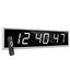 Ivation 60" White Oversized Digital LED Wall Clock with Remote