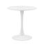 Contemporary Round Marble-Effect Bistro Dining Table