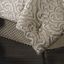 Astoria Sand Damask Queen Comforter Set with Bedskirt