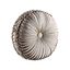 Sand Button-Tufted Round Decorative Throw Pillow