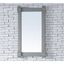 Urban Gray Traditional Wood Floating Wall Mirror 21.5" x 39.25"