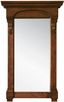 Warm Cherry Rectangular Wood Framed Bathroom Vanity Mirror