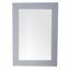 Weston 40"x29" Transitional Rectangular Wood Mirror in Silver Gray