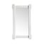 Elegant Antique-Style Rectangular Wood Mirror in Bright White