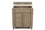 Bristol 30" Dark Wood Single Vanity with Backsplash