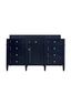 Victory Blue 59" Solid Wood Single Vanity with Veneer