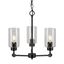 Jayden 18" Antique Bronze Mini Chandelier with Clear Glass Shades