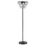 Jemma 60" Bronze/Clear Crystal LED Floor Lamp, Modern Transitional