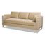 Knox 84" Fawn Brown Velvet Lawson Sofa with Removable Cushions