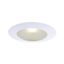 White Frosted Glass 6-Inch Recessed Lighting Trim