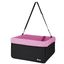 Pink and Black Dog Booster Car Seat for Small Pets