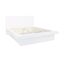 Contemporary Jessica King Platform Bed with Drawer in White