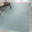 Light Blue Synthetic Low-Pile 8 x 10 Area Rug