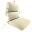 Canvas Beige Outdoor Chair Cushion with Ties and Hanger Loop