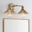 Elegant July 17.5" Brushed Brass Gold LED Vanity Light