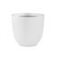 14 Inch White Concrete Round Indoor/Outdoor Planter