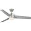 Kasota 56" Painted Nickel Ceiling Fan with LED Light and Remote