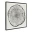 Black and White Tree Rings Canvas Wall Art, 30x30