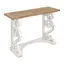 Wyldwood 44.5'' Rustic White and Natural Wood Console Table