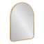 Midcentury Arched Gold Leaf 28.5" Wall Mirror