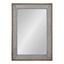 Rustic Brown Wood and Galvanized Metal Full-Length Wall Mirror