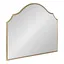 Elegant Gold Scalloped Full-Length Wood Mirror 31.5" x 27.5"