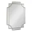 Minuette Full-Length Rectangular Wood Wall Mirror in Silver