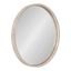 Valenti 18-Inch White Round Wood Vanity Mirror