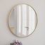 24-Inch Round Modern Gold & Silver Metal Framed Wall Mirror