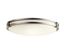 Avon 24" Brushed Nickel LED Flush Mount Ceiling Light with White Acrylic Shade