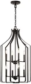 Bronze Mini Cage 8-Light Candelabra Chandelier