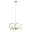 Polished Nickel 6-Light Transitional Candle Chandelier