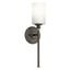 Joelson Bronze 18" Wall Sconce with Cream Shade