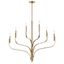 Champagne Bronze 6-Light Taper Candle Style Chandelier