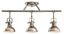 Modern Polished Nickel 3-Light Adjustable Ceiling Track