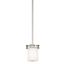 Hendrik Brushed Nickel 7.5 Inch Mini Pendant Light