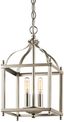 Larkin Mini 8" Traditional Brushed Nickel & Glass Pendant Light