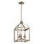 Larkin Distressed Bronze 12" Traditional 3-Light Pendant