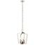 Elegant Polished Nickel 4-Light Open Cage Pendant