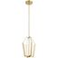 Champagne Gold LED Pendant with Light Guide Acrylic