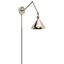 Ellerbeck Modern 8" Pewter Swing Arm Wall Sconce