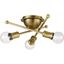 Natural Brass 15" Sputnik Flush Mount Ceiling Light