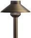 Centennial Brass LED Pathway Light with Stepped Dome