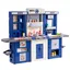 Blue and White 3-in-1 Kids Kitchen Playset with Accessories