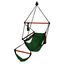 Hunter Green Hanging Air Hammock Chair with Wooden Dowels